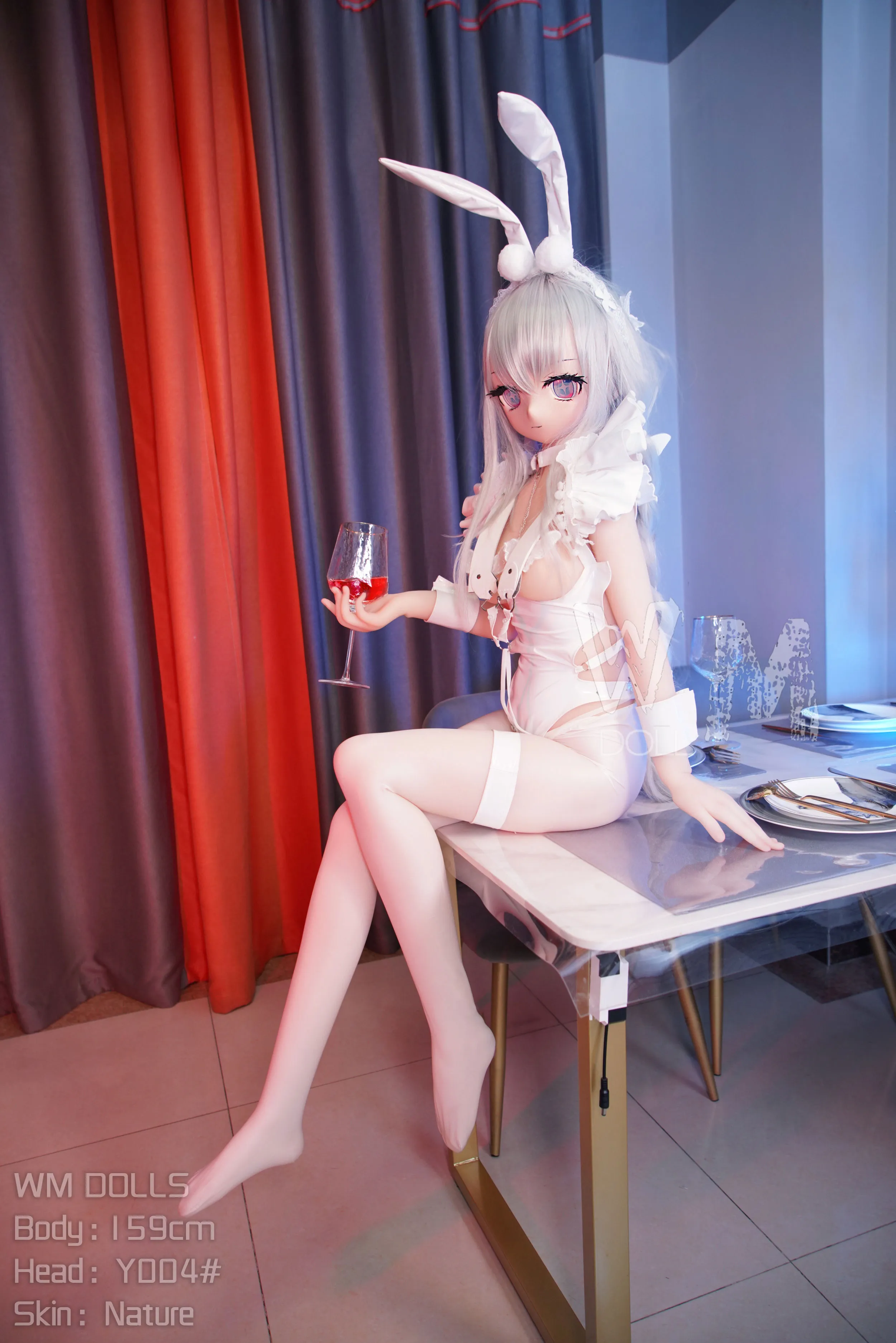 159cm (5ft3) คัพ H ตุ๊กตายางอนิเมะเสมือนจริง หัว PVC + ตัว S-TPE ตุ๊กตายาง หัว #Y004